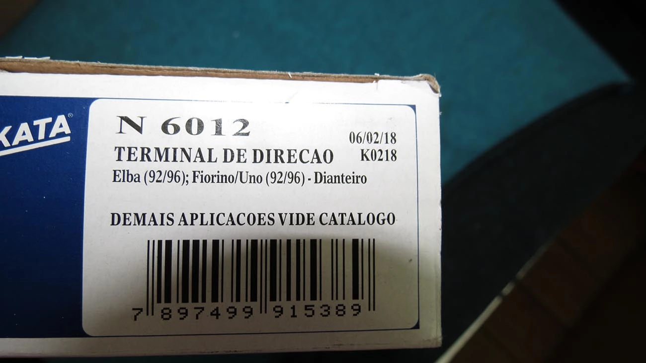 TERMINAL DIREÇÃO DIREITO/ESQUERDO M14X1.5 137MM LD/LE FIAT UNO/PREMIO/ELBA/FIORINO/TEMPRA 92/
