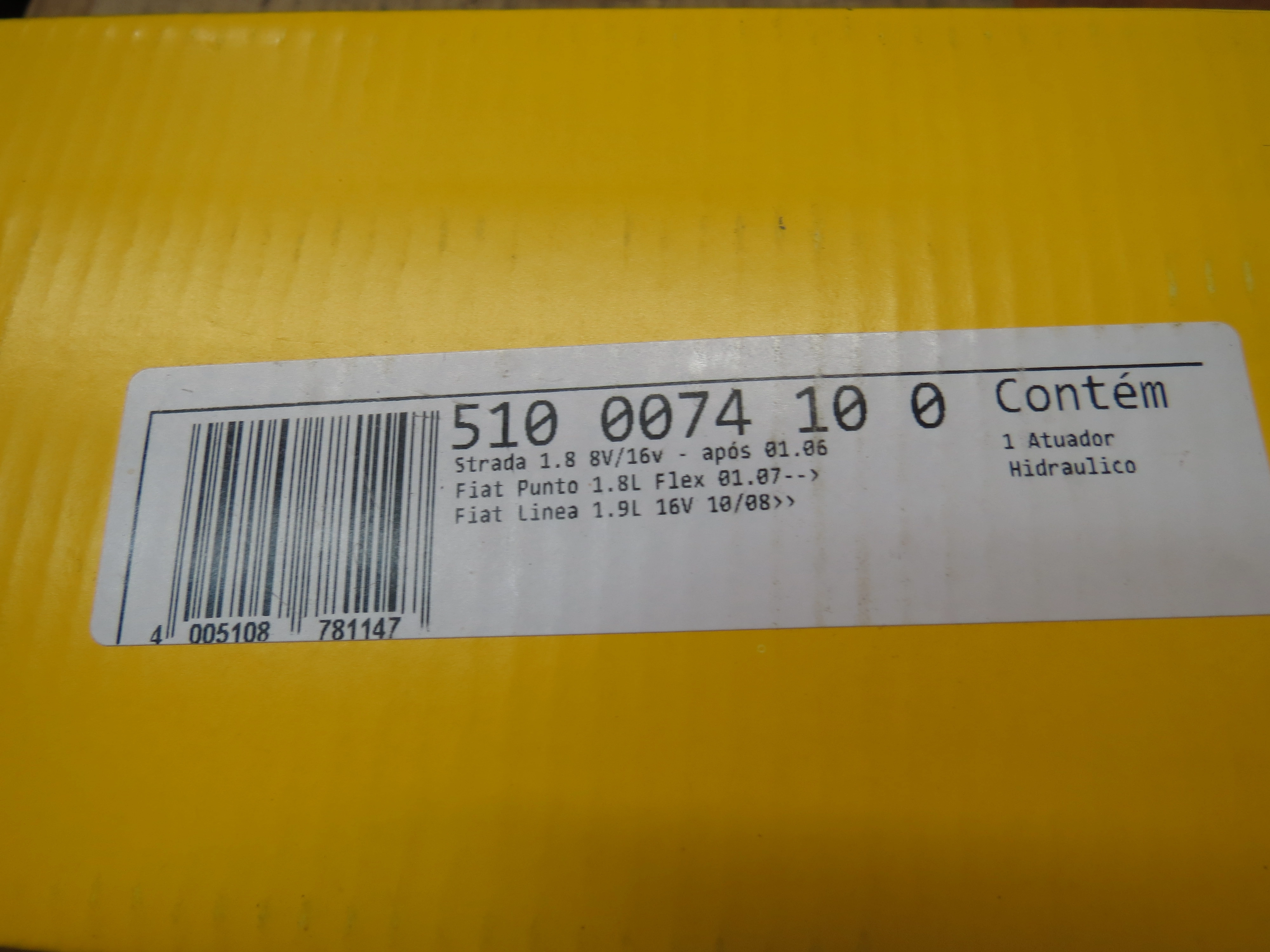 ATUADOR HIDRÁULICO DE EMBREAGEM FIAT PALIO/SIENA/STRADA/DOBLO 1.6/1.8 - 8/16V 12/ 1.8 16V -  E-TORQ