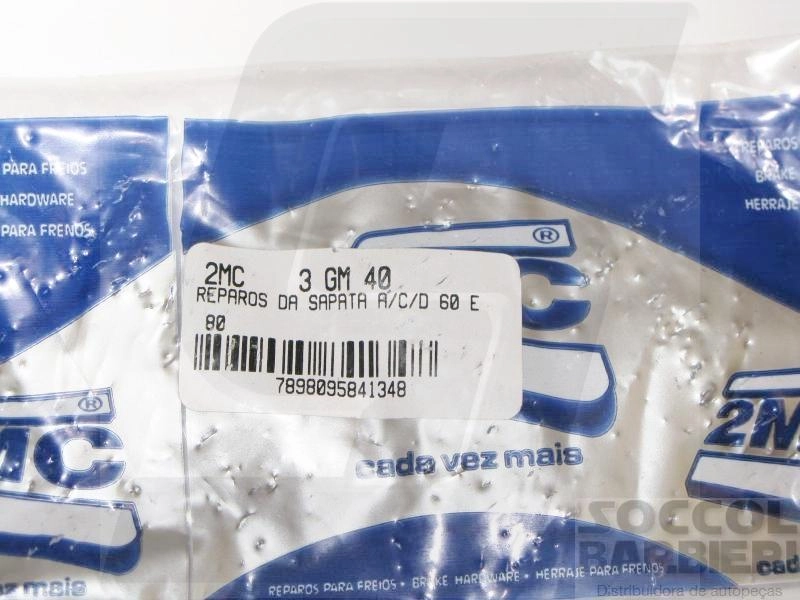 REPARO PARCIAL PATIM/MOLAS SAPATA FREIO TRASEIRA PARA UM LADO GM A/C/D-60/70/80