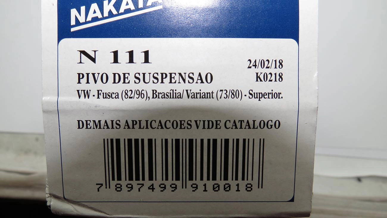 PIVÔ SUSPENSÃO SUPERIOR VW FUSCA/BRASILIA/VARIANT I/KARMANN GHIA/SP2/TL/VARIANT