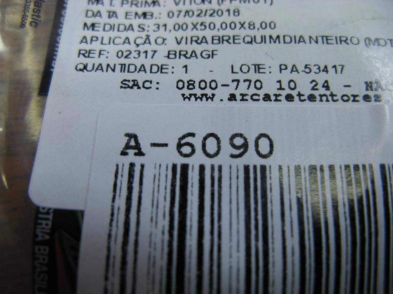 RETENTOR MOTOR GM MONZA/ASTRA/VECTRA/OMEGA/S-10 - DIANTEIRO