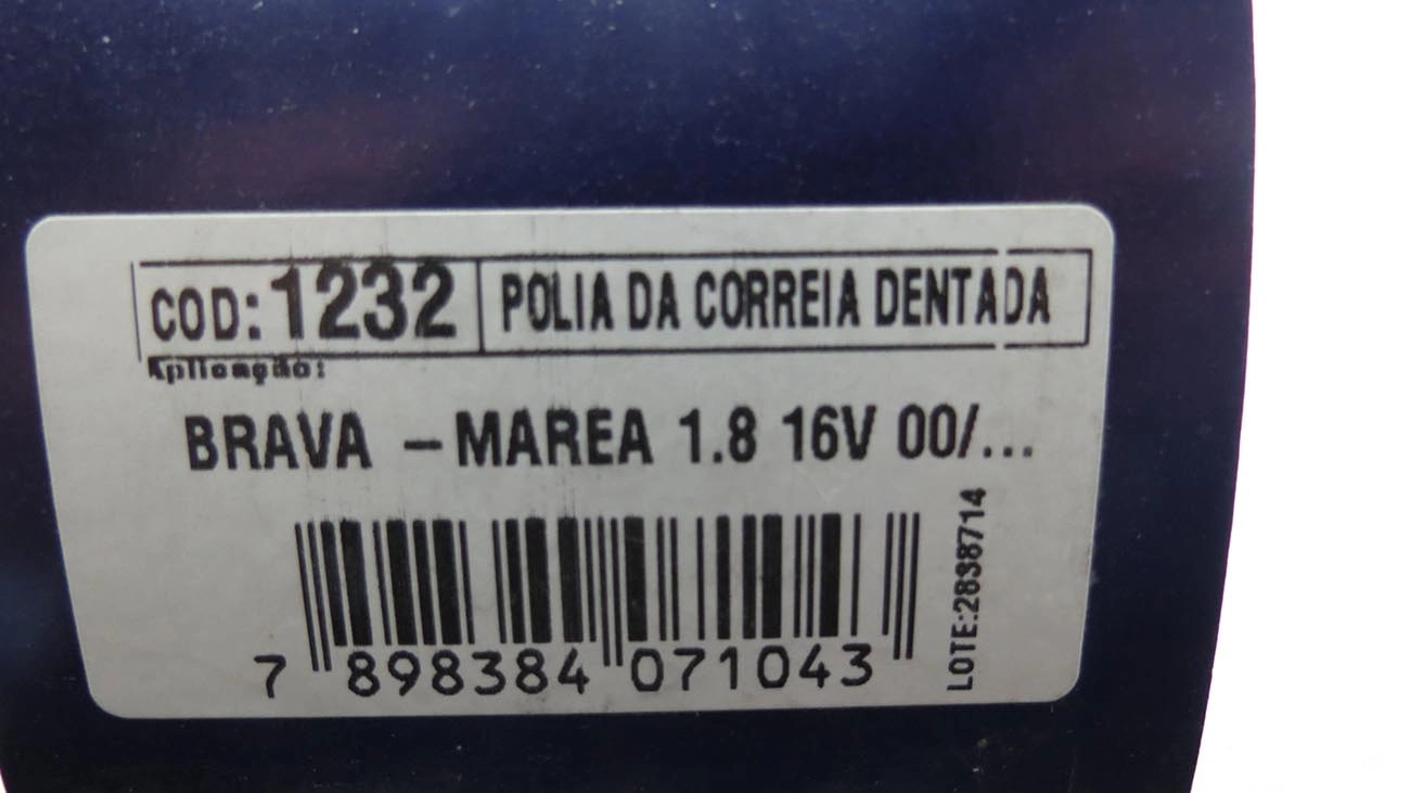 POLIA AUXILIAR CORREIA COMANDO FIAT BRAVA/MAREA 1.8 16V 2000/ - ALFA 145 96/97