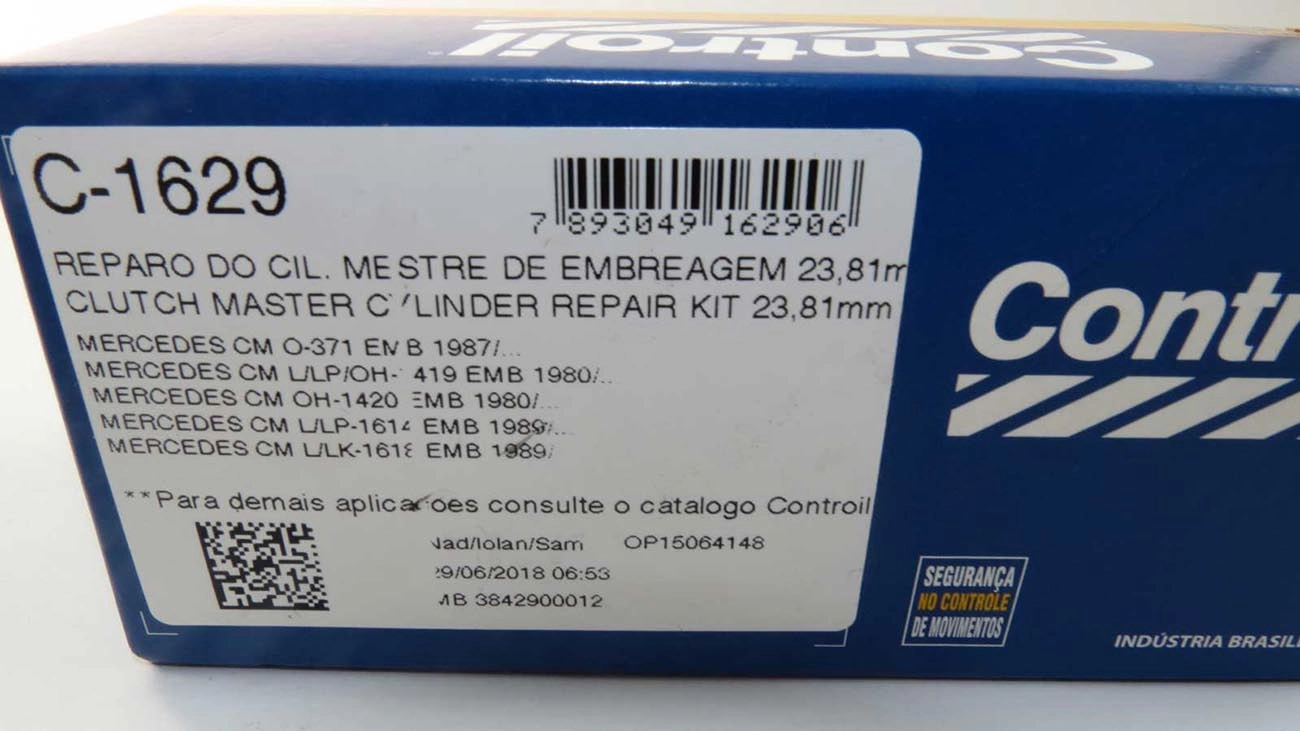 REPARO CILINDRO MESTRE EMBREAGEM MB 371/1419/1420/1614/1618 - 15/16 - 23,81MM
