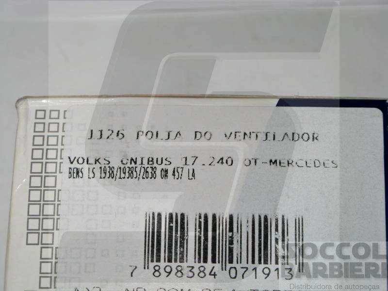 POLIA TENSOR CORREIA ALTERNADOR/TENSIONADOR AUXILIAR ACESSÓRIOS MOTOR CUMMINS MB 1938/2638 OM 457LA 10,30X80X45,50MM