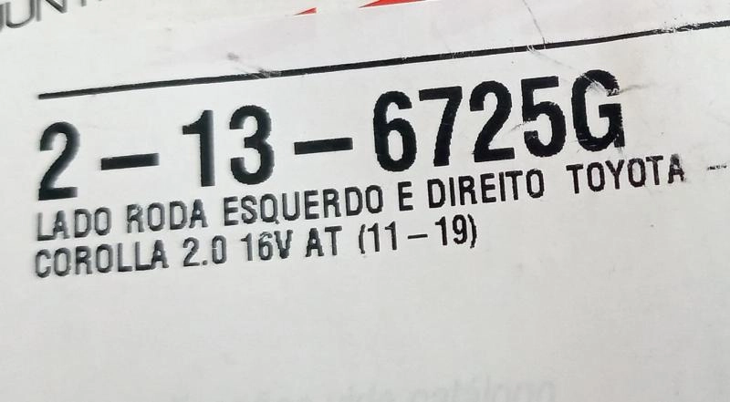 KIT REPARO HOMOCINÉTICA LADO RODA TOYOTA COROLLA 2.0 16V 11/19 - AUTOMÁTICO COM ABS - 23X81X103MM