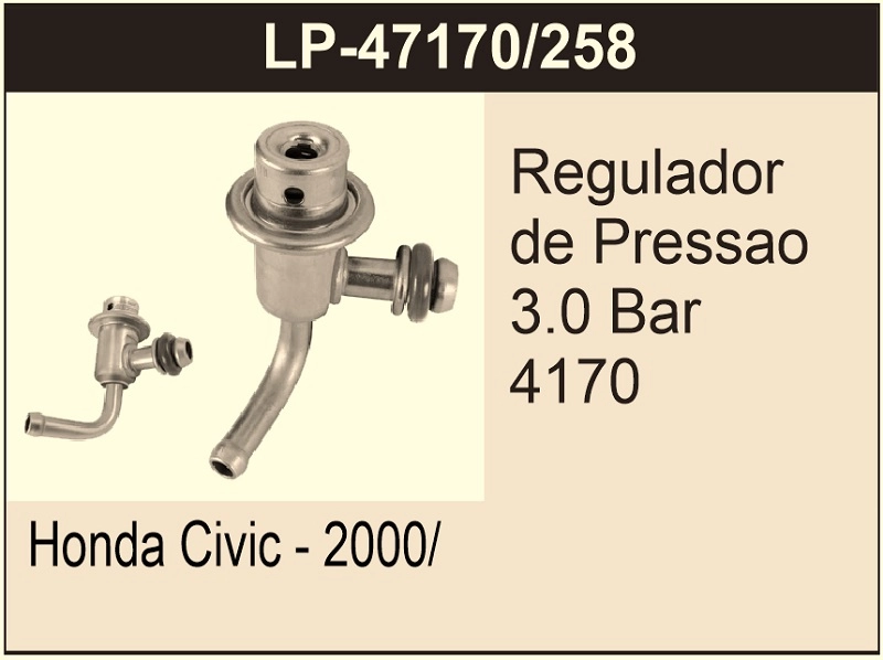 REGULADOR PRESSAO HONDA CIVIC 2000/ - 3.0 BAR