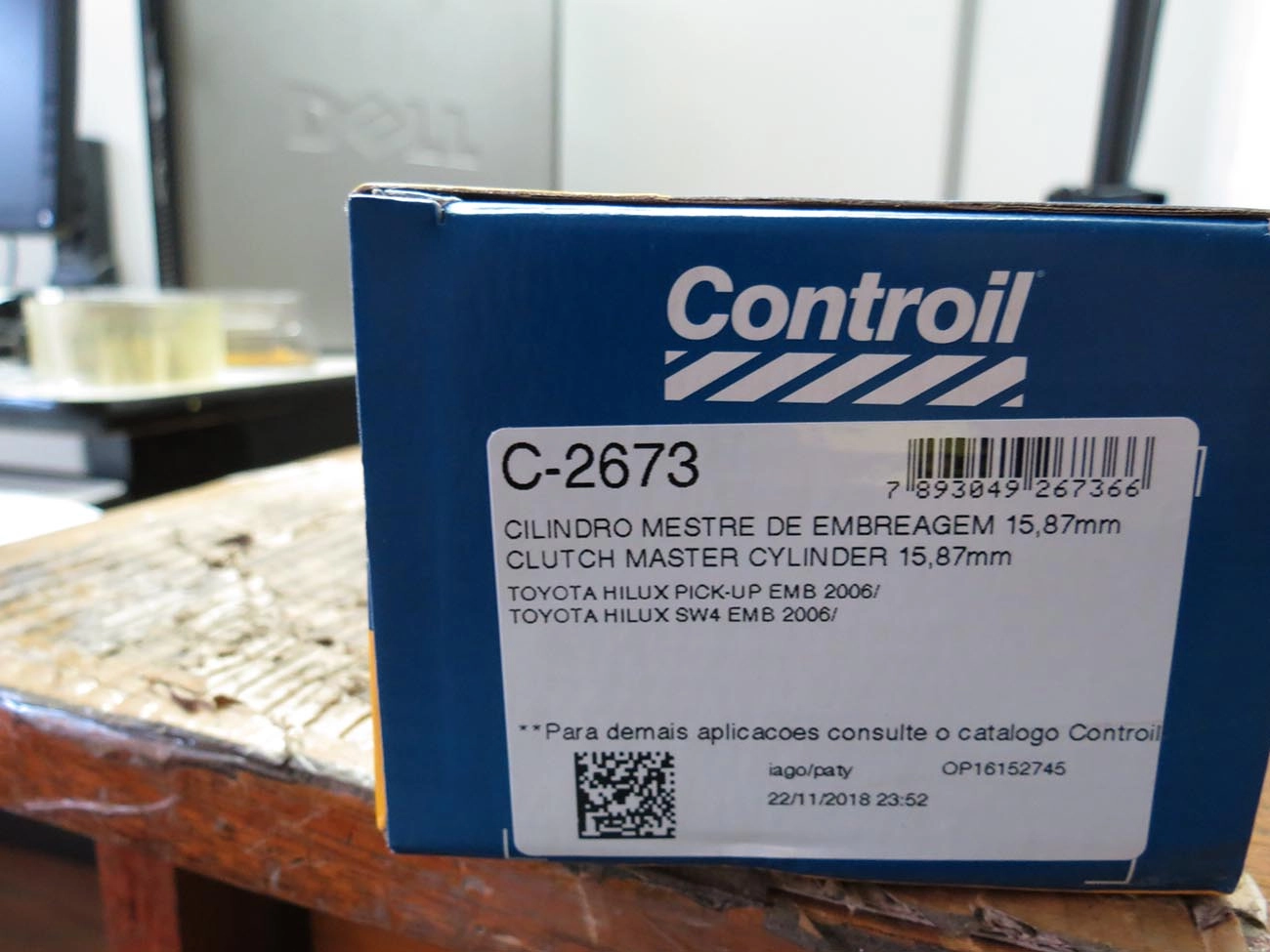CILINDRO MESTRE DE EMBREAGEM TOYOTA HILUX/SW 2006/ - 5/8 - 15,87MM