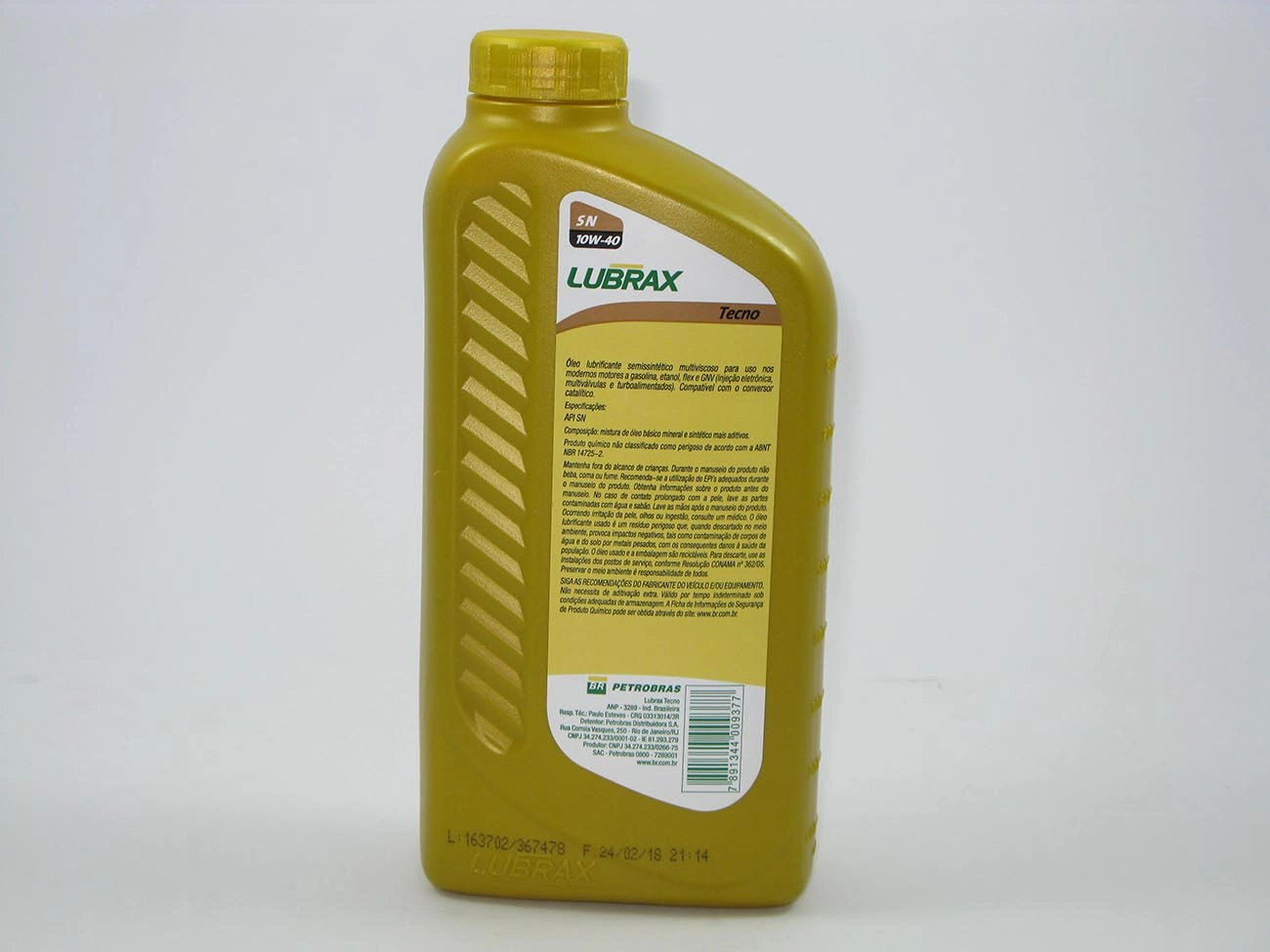 ÓLEO LUBRIFICANTE 10W40 SEMISINTÉTICO - SAE 10W40