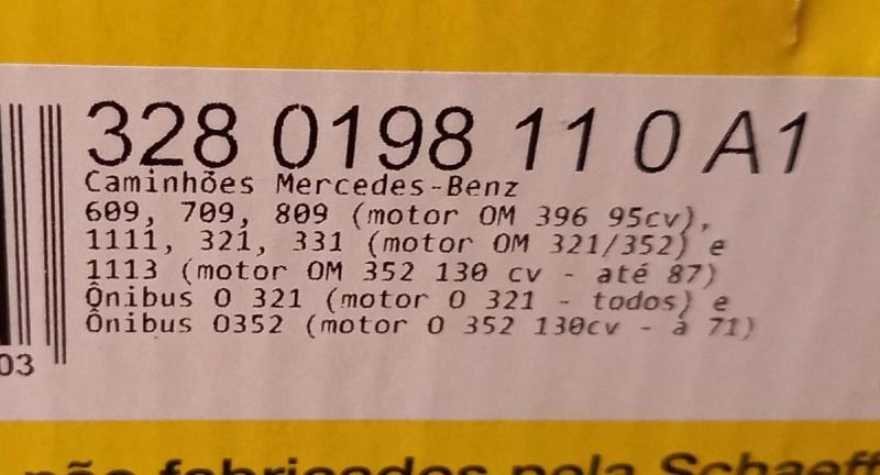 DISCO DE EMBREAGEM - MB 609/709/710/809/1111/1113 - 280MM 10 ESTRIAS