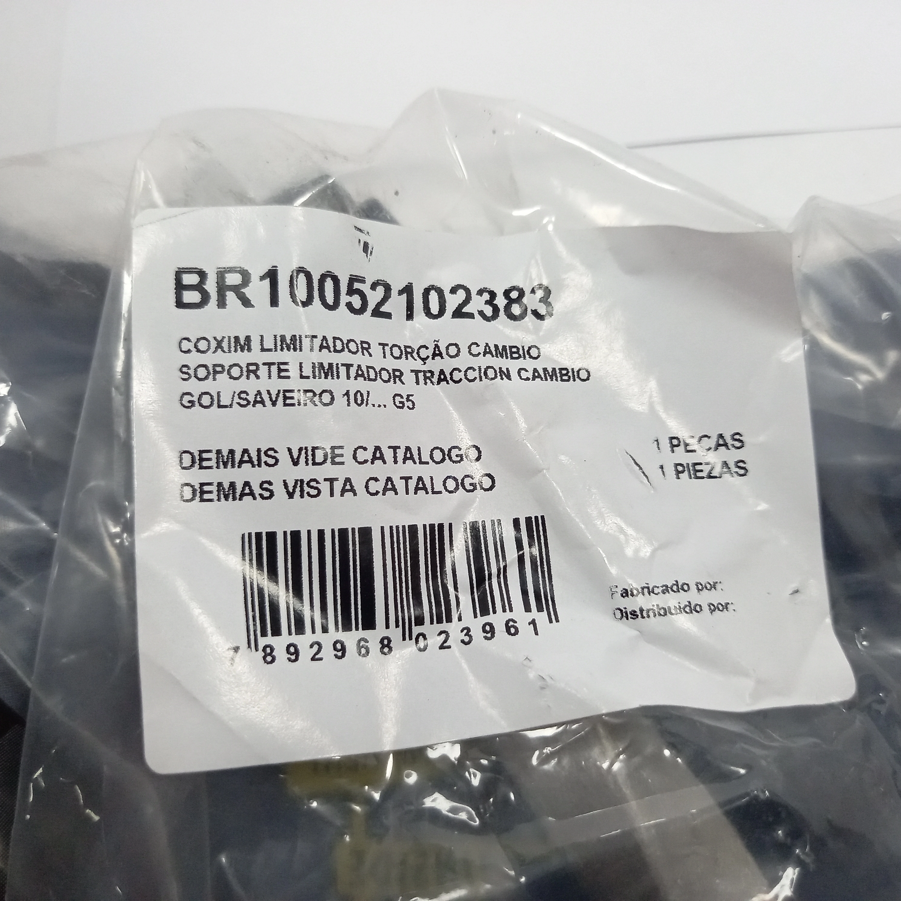 COXIM LIMITADOR TORÇÃO DO CÂMBIO VW NOVO GOL/SAVEIRO G5 10/ - TIPO BIELA TORCIDA