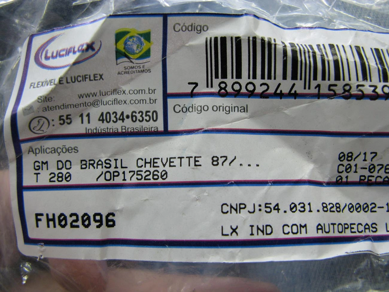 FLEXIVEL FREIO TRASEIRO GM CHEVETTE/CHEVY 87/
