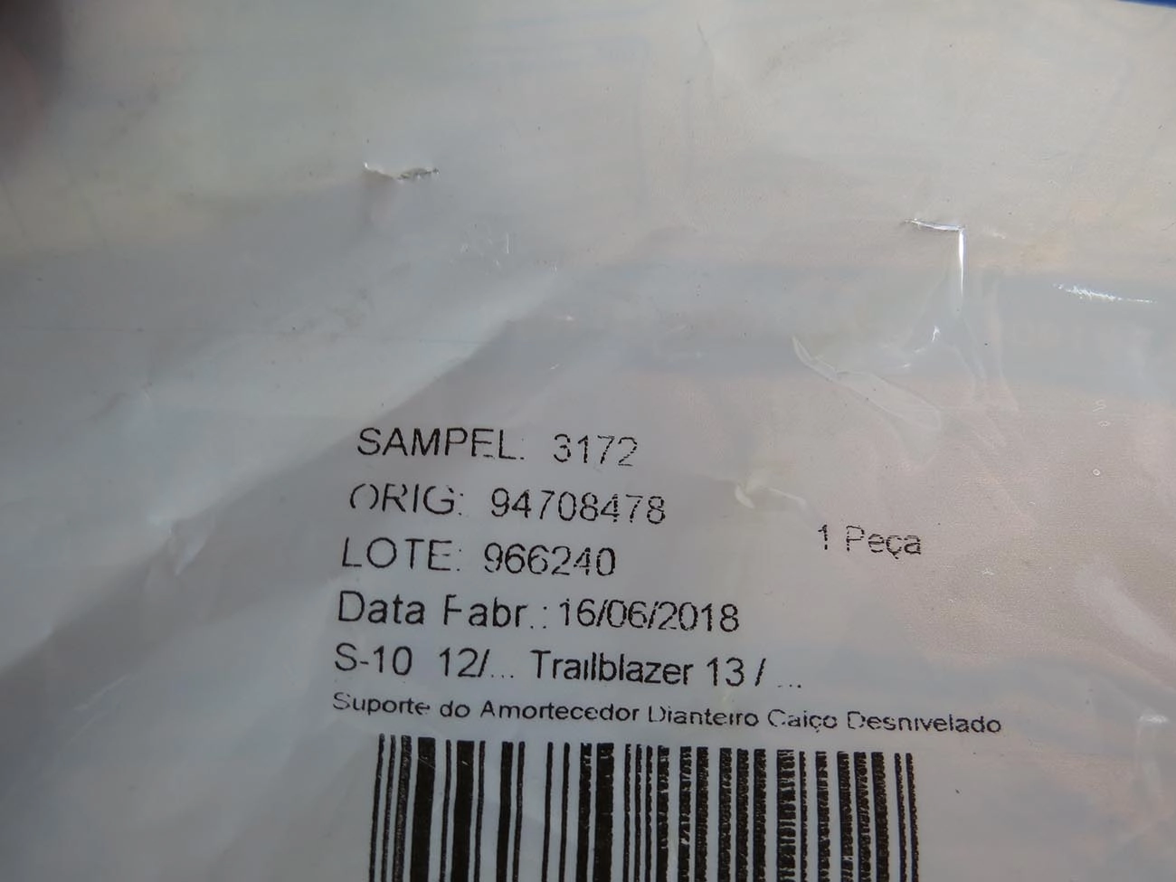 COXIM AMORTECEDOR DIANTEIRO GM NOVA S-10 2012/ - TRAILBLAZER 2013/ - LD/LE