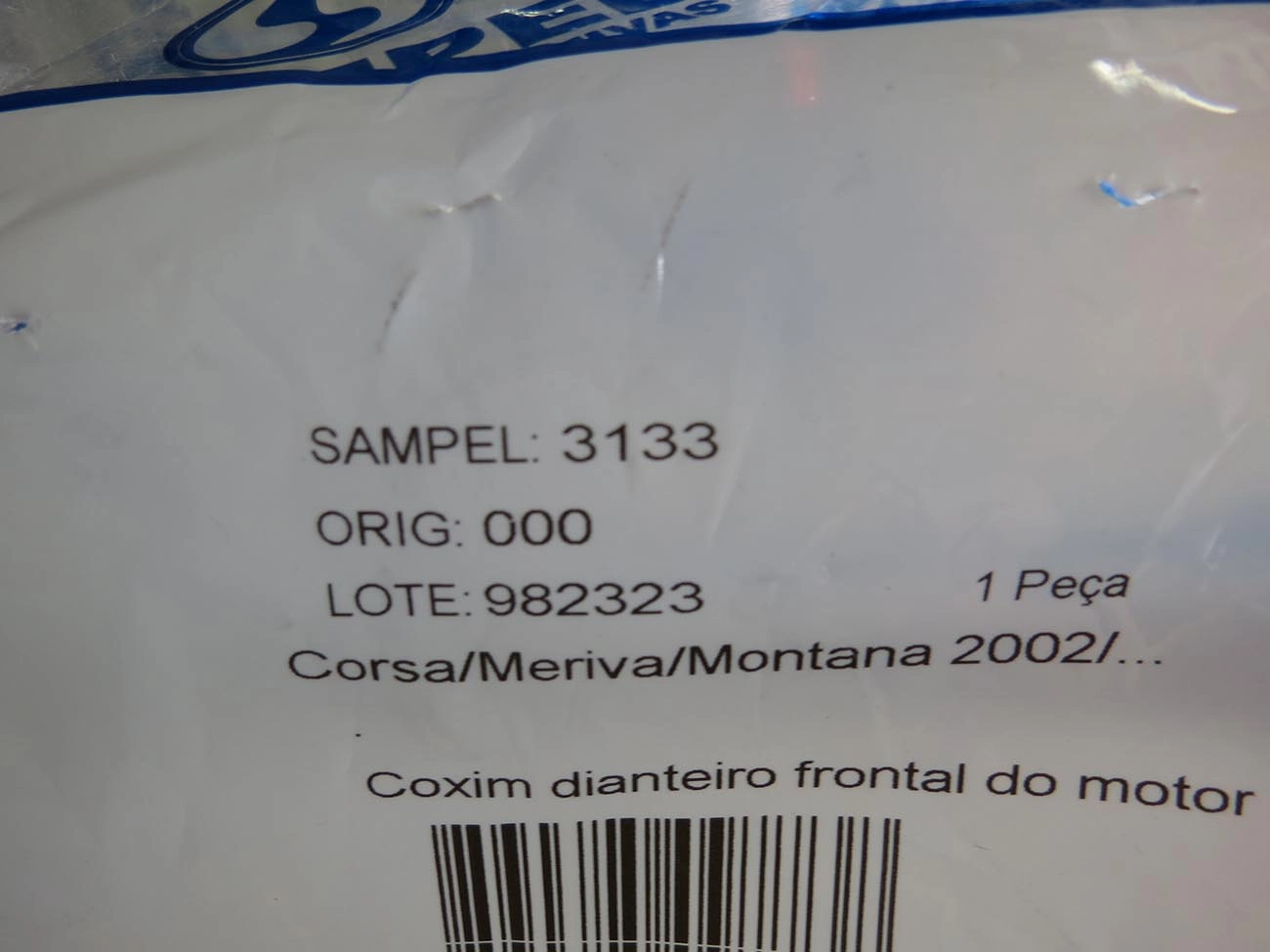 COXIM/SUPORTE MOTOR DIANTEIRO LADO ESQUERDO GM CORSA 02/12 MERIVA 03/12 MONTANA 04/10