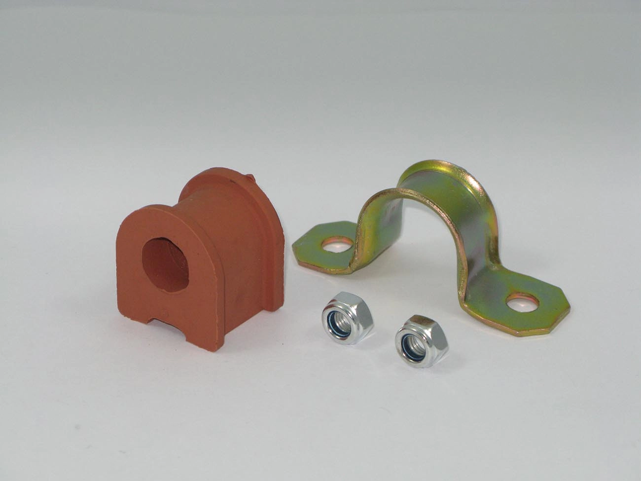 KIT BUCHA INTERNA BARRA ESTABILIZADORA SUSPENSÃO DIANTEIRA FURO 18 MM COM ABRAÇADEIRA CENTRAL ESTABILIZADOR DIANTEIRO FIAT ELBA/PREMIO/UNO R 88/91 PARA UM LADO