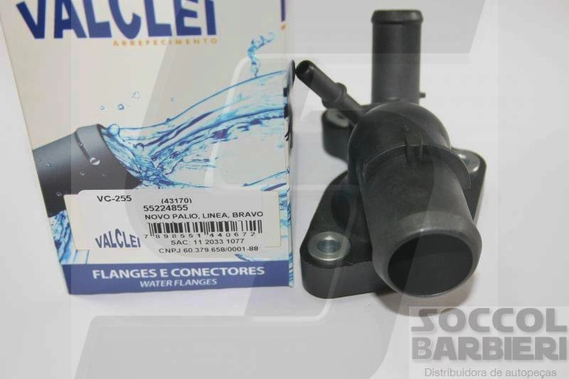 FLANGE VALVULA TERMOSTATICA - FIAT NOVO PALIO/LINEA/BRAVO/DOBLO/PUNTO 2010/ - E.TORQ