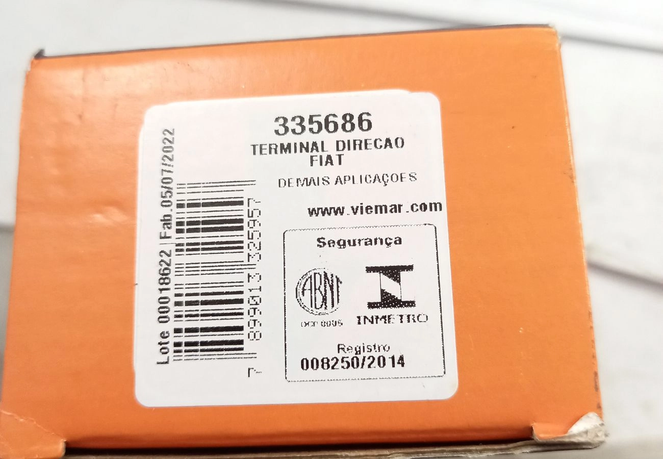 TERMINAL DIREÇÃO ELÉTRICA DIREITO FIAT TORO 16/ DIESEL - ROSCA M16X1,5