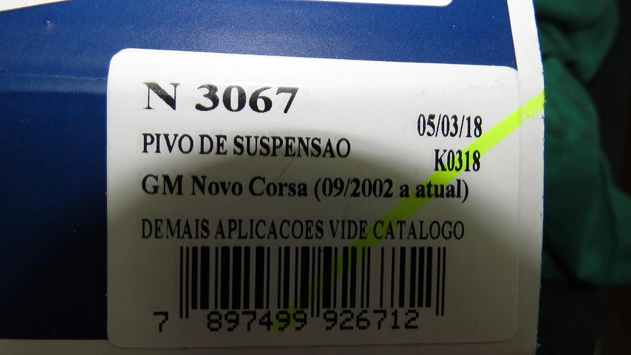 PIVÔ SUSPENSÃO DIREITO/ESQUERDO GM NOVO CORSA 02/12 MONTANA 04/10 LD/LE