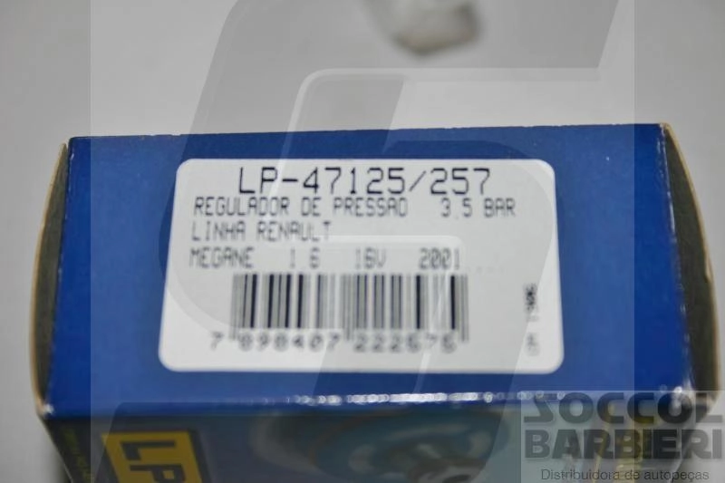REGULADOR DE PRESSÃO 3.5 BAR RENAULT MEGANE 1.6 16V 01/