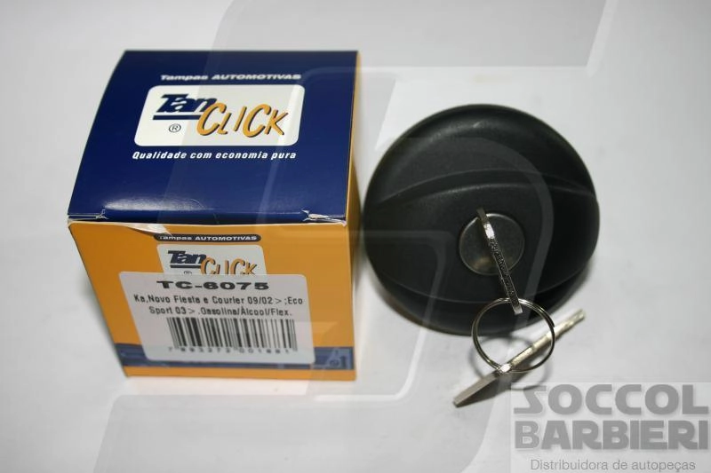 TAMPA PARA TANQUE COMBUSTÍVEL COM CHAVES FORD NOVO FIESTA/ECOSPORT/KA/COURIER 09.2002/ C/ROSCA