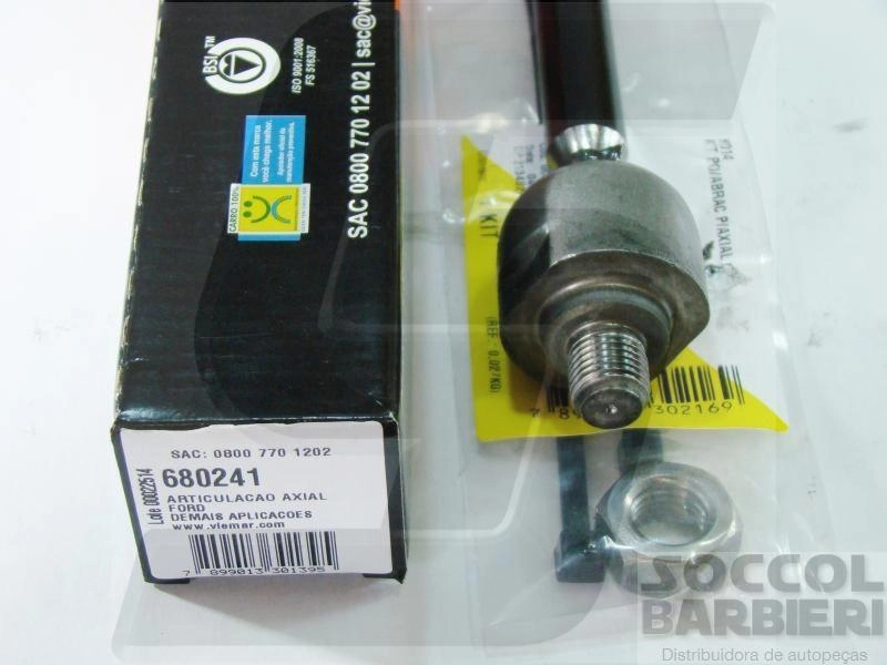 ARTICULAÇÃO/BARRA AXIAL DIREÇÃO HIDRÁULICA FORD FIESTA 99/02 - FIESTA CLASS/STREET - COURIER 97/