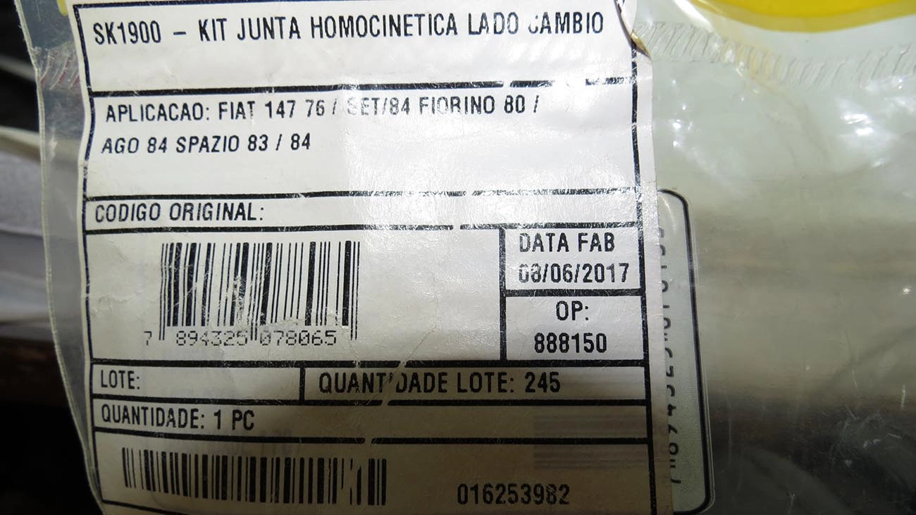 KIT REPARO HOMOCINÉTICA LADO CÂMBIO FIAT 147/FIORINO/SPAZIO 76/85 - 24X73X85MM