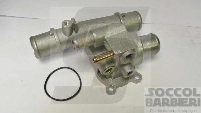 VÁLVULA TERMOSTÁTICA CARCAÇA ALUMÍNIO FIAT PALIO/SIENA/STRADA/BRAVA 1.6 16V 96/ - COM AR QUENTE
