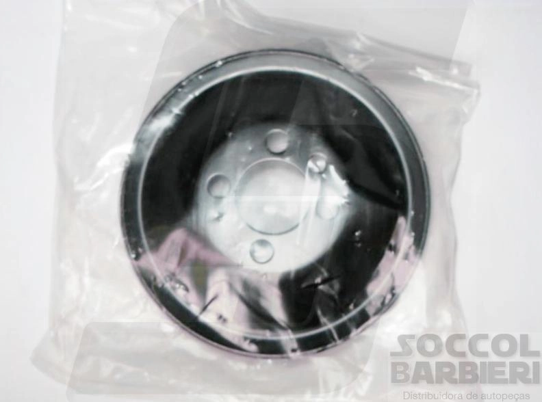 POLIA VIRABREQUIM 6 CANALETAS 6PK VW FOX/VOYAGE/SAVEIRO/GOL/PARATI/KOMBI AT/EA111 SEM DIREÇÃO HIDRÁULICA