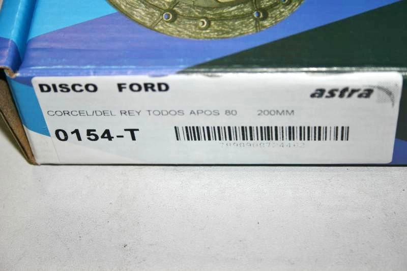 DISCO EMBREAGEM FORD CORCEL/BELINA/DEL REY/PAMPA 1.6 /89 - 200MM