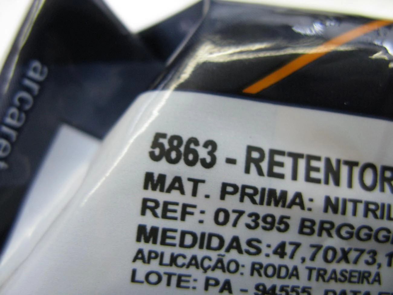 RETENTOR CUBO RODA TRASEIRO 47,70X73,10X9,50X17,50MM TRASEIRA GM S-10/BLAZER 95/ FORD RANGER