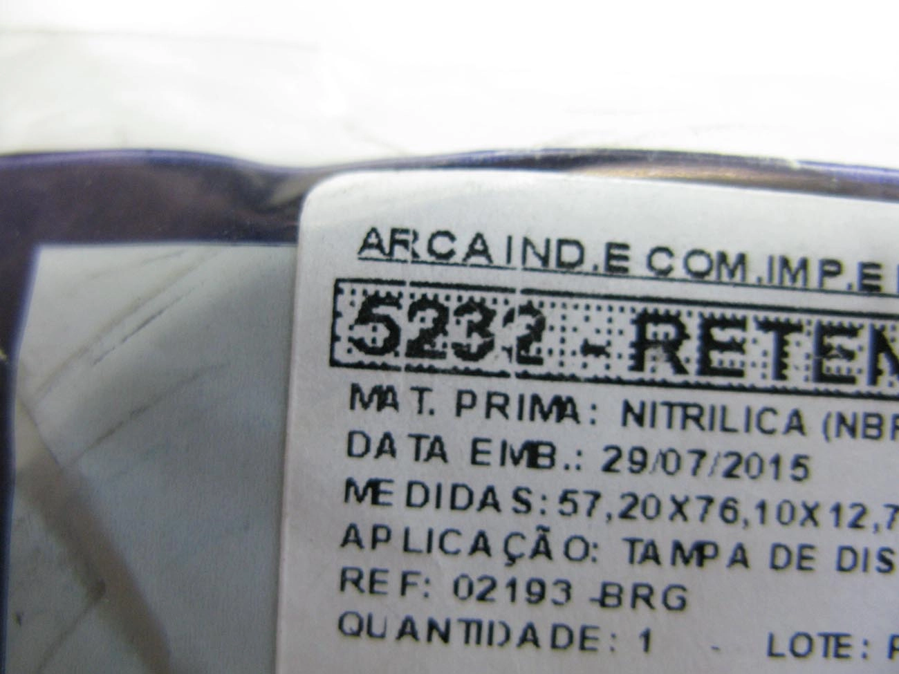 RETENTOR MOTOR DIANTEIRO PERKINS 3.152/4.203