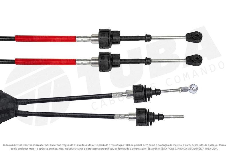 CABO DE COMANDO DE CÂMBIO  GM ASTRA/VECTRA/ZAFIRA 2006/2011 ENGATE E SELEÇÃO - 1200MM