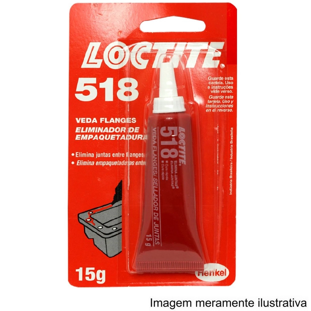 VEDA FLANGES E ELIMINA JUNTAS LOCTITE 518 15 GRAMAS