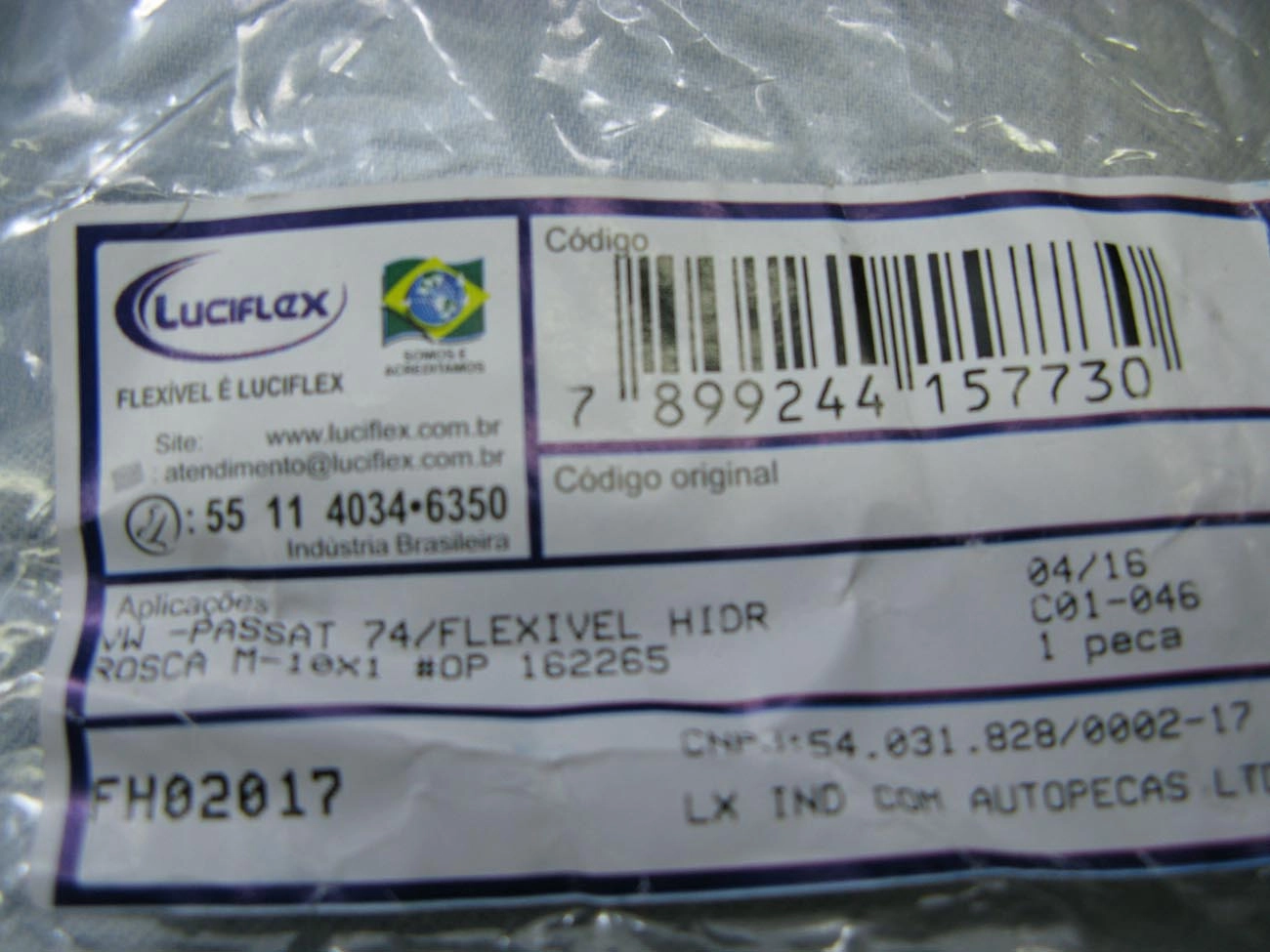FLEXIVEL FREIO DIANTEIRO VW PASSAT 74/88