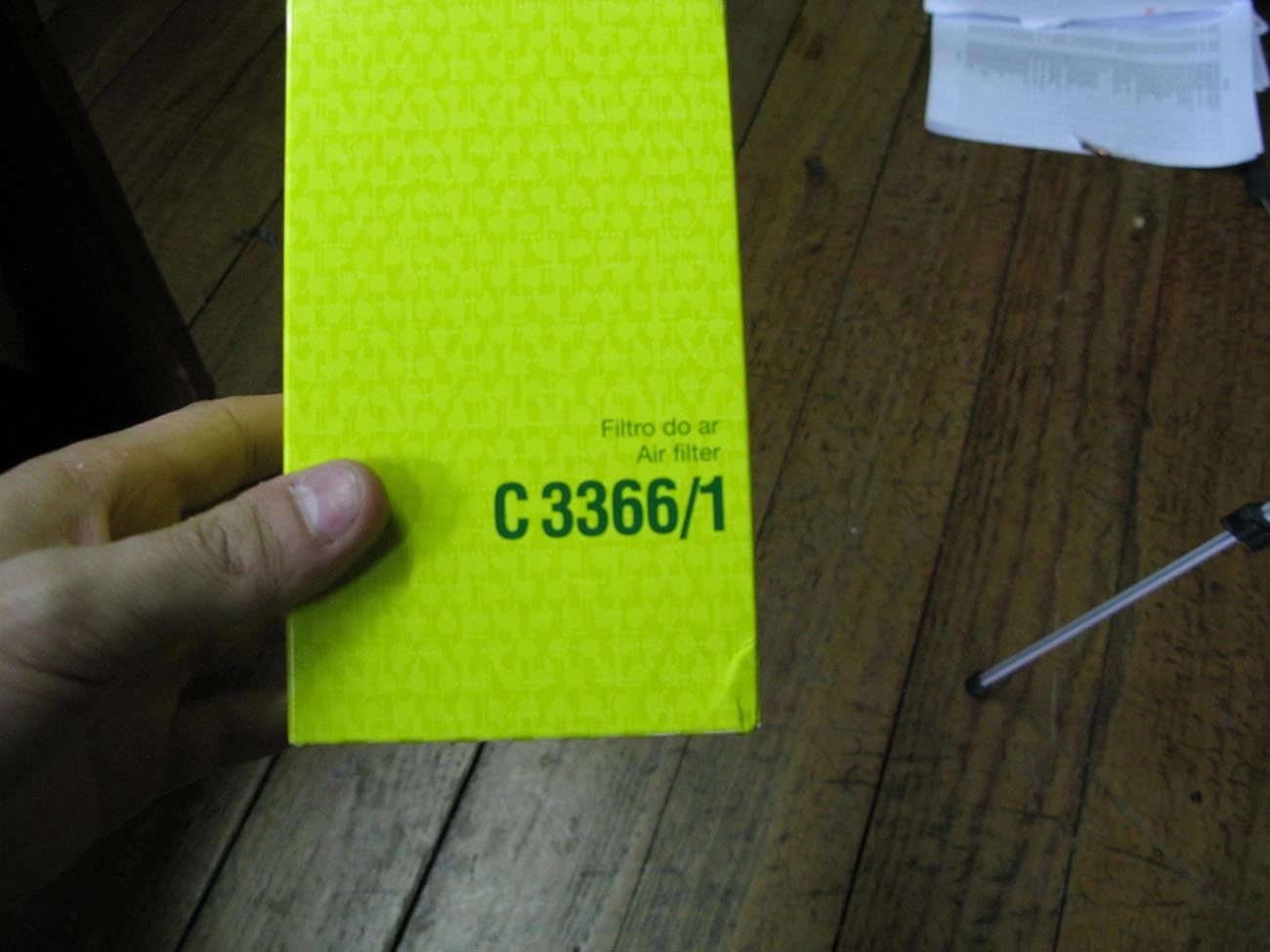 FILTRO AR RENAULT CLIO/LOGAN/SANDERO 1.0 16V 2000/