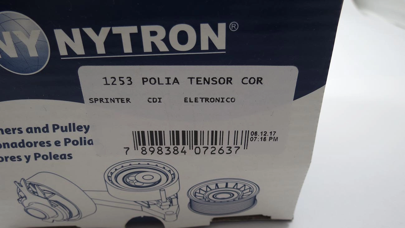 POLIA CORREIA ALTERNADOR RMB SPRINTER 311/313 - 413 CDI ELETRONICO - 10,30X109X21,40MM - 6 CANALETAS