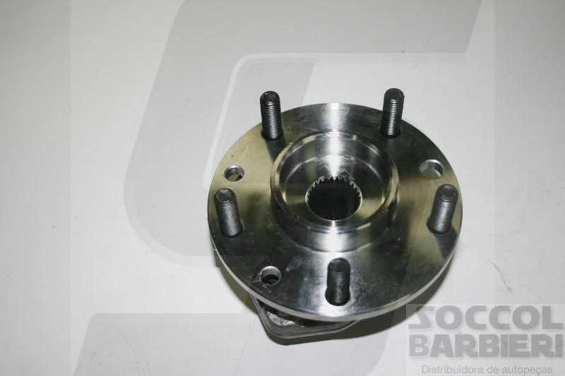 CUBO RODA DIANTEIRO COM ROLAMENTO ABS 5 FUROS 27 ESTRIAS GM S-10/BLAZER 4X4 98/2011