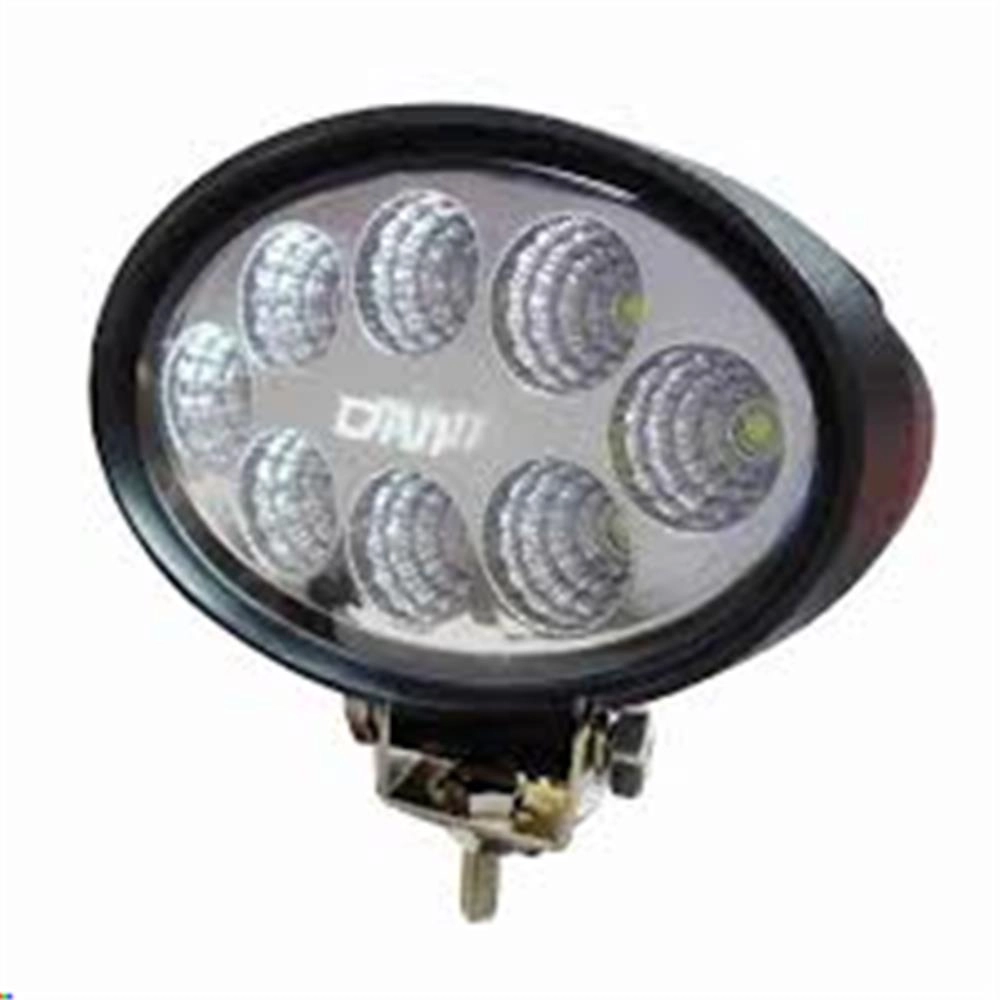 FAROLETE OVAL 12V A 48 VOLTS - 24W TRATORES E MÁQUINAS AGRÍCOLAS - COM 8 LEDS