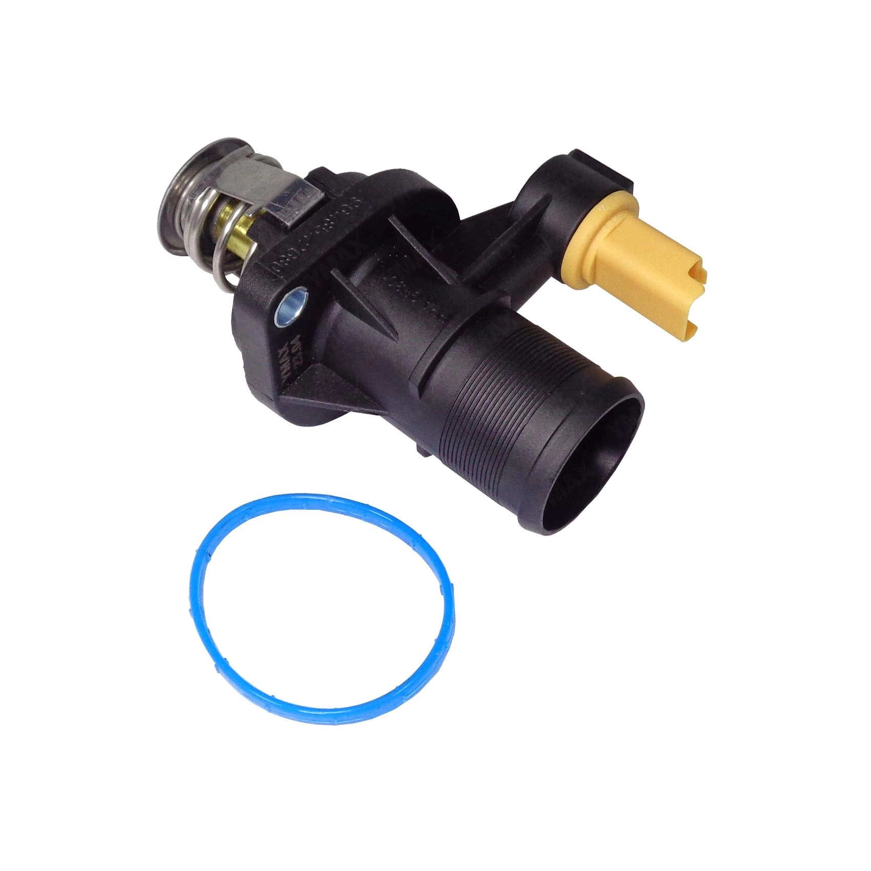 VALVULA TERMOSTATICA FLANGE PLASTICO COM SENSOR CITROEN C3 1.4 03/13 - 1.6 16V - AX 1.4 96/96