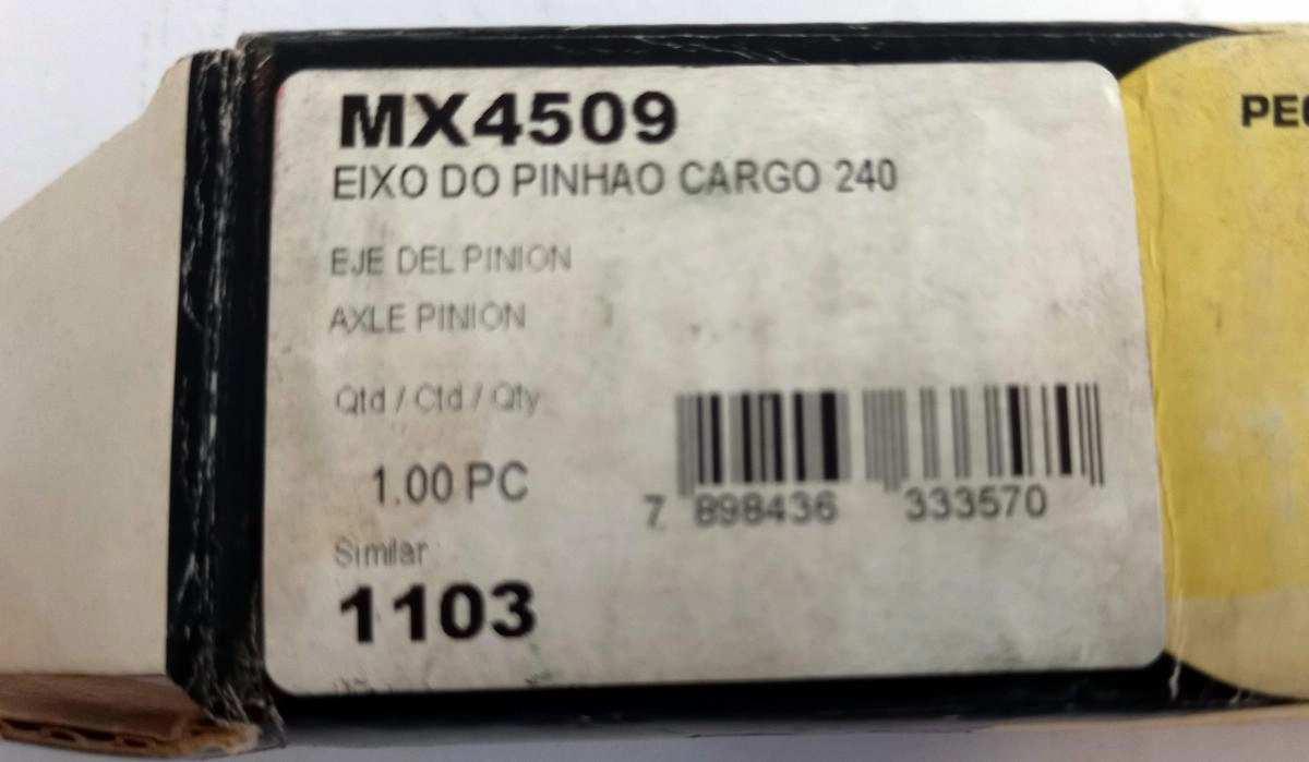 EIXO PINHÃO REDUZIDA PINHAO FORD GM VW MB BRASEIXOS 240