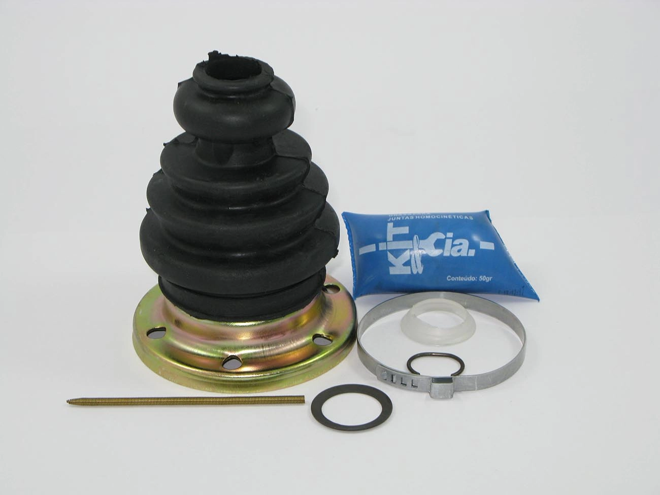 KIT REPARO COIFA HOMOCINÉTICA LADO CÂMBIO COM FLANGE VW LOGUS/SANTANA 93/ ESCORT