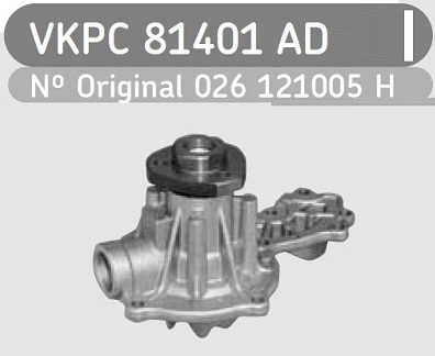 BOMBA ÁGUA MOTOR AP COM POLIA MULTI V AGUA VW GOL/PARATI/SAVEIRO/SANTANA/QUANTUM 95/ C/POLIA