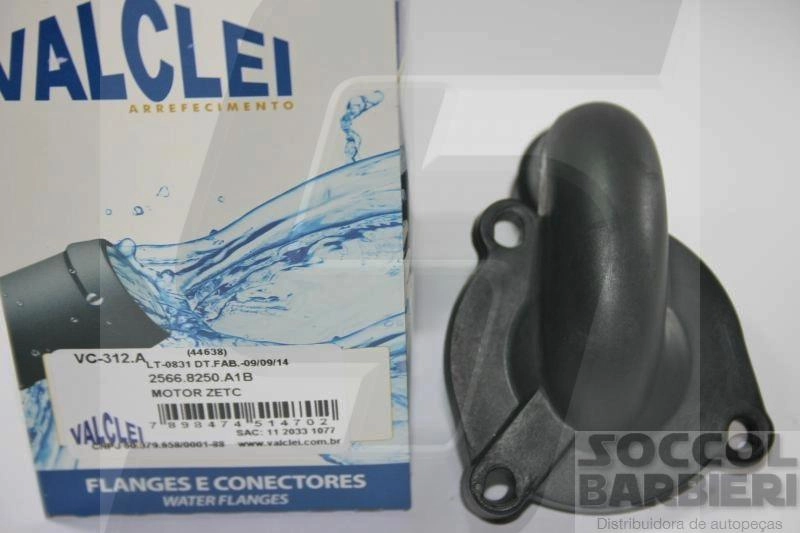 COTOVELO VALVULA TERMOSTATICA FORD NOVO FIESTA/ECOSPORT 02/ - ZETEC ROCAM GASOLINA