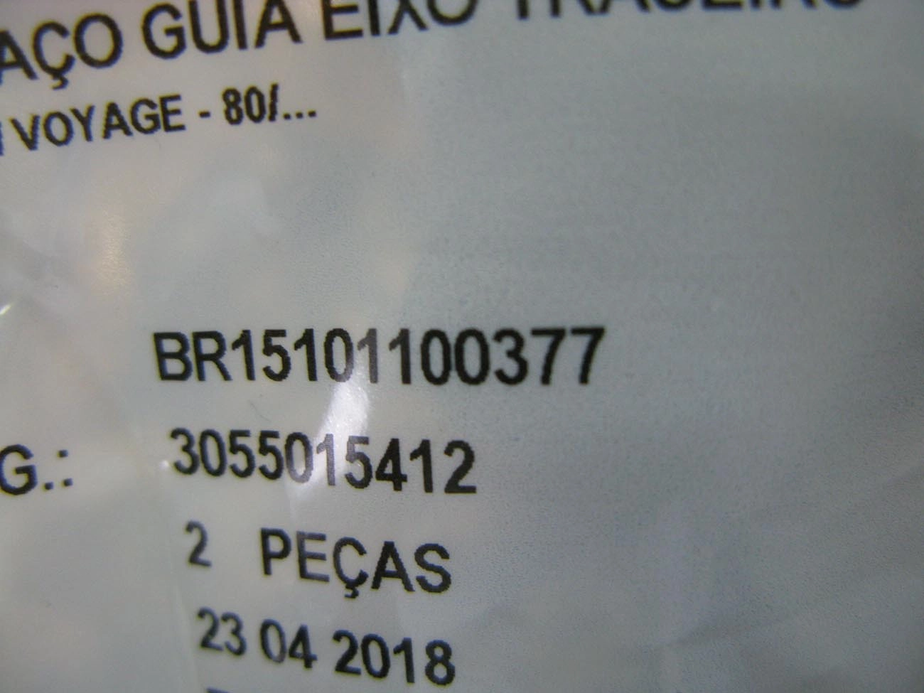 BUCHA BRAÇO GUIA EIXO TRASEIRO VW GOL 83/ VOYAGE/PARATI/SAVEIRO 81/ G1/G2/G3/G4
