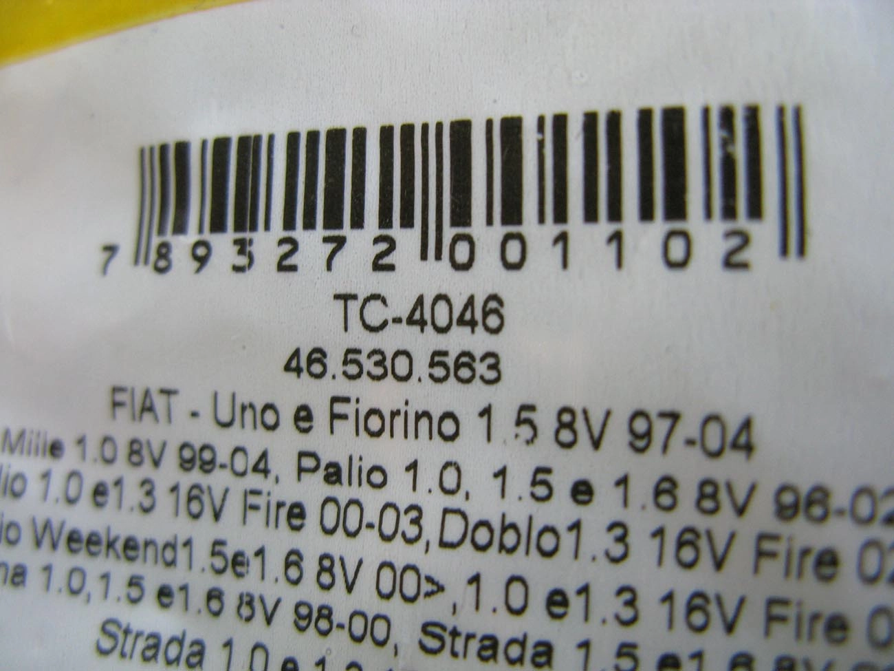 TAMPA OLEO FIAT PALIO/SIENA/STRADA/FIORINO 8V 97/ - EXCETO FIRE