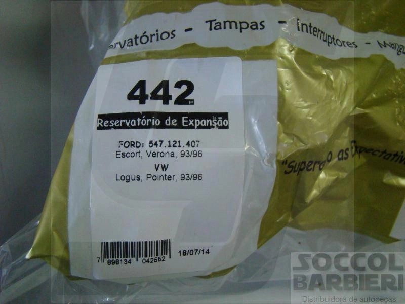 RESERVATORIO AGUA FORD ESCORT/VERONA 93/96 - VW LOGUS/POINTER 93/96