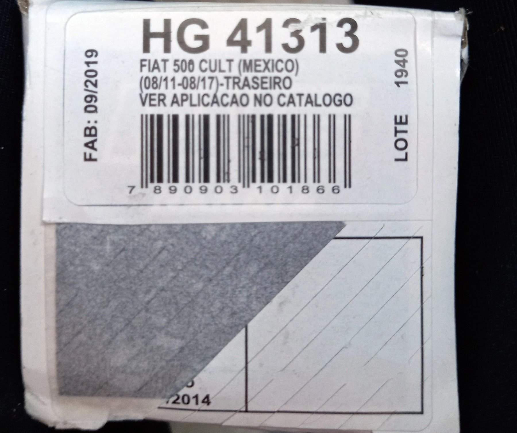 AMORTECEDOR TRASEIRO FIAT 500 1.4 2011/2017 - DIREITO/ESQUERDO