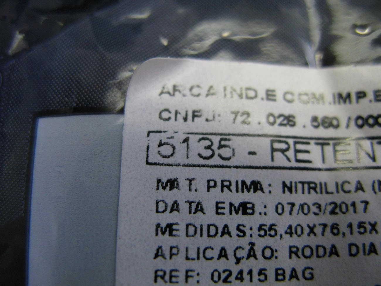 RETENTOR CUBO RODA DIANTEIRO 55,40X76,15X12,70MM DIANTEIRA GM A/C/D-20/40 SILVERADO 1993/ TODOS