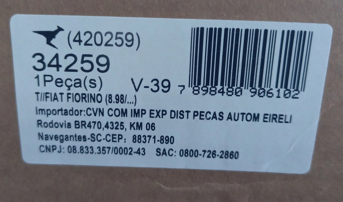 AMORTECEDOR TRASEIRO - FIAT UNO 89/2008 EXCETO WAY - PREMIO/ELBA 89/96 - COMPLETO