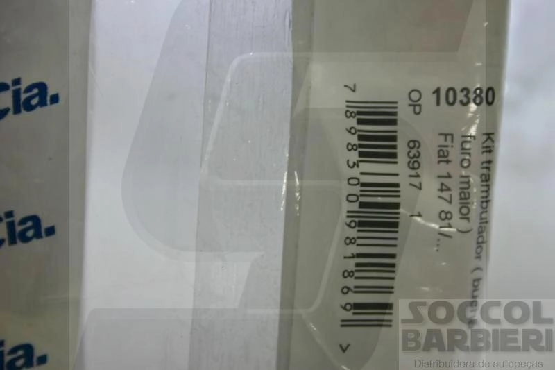 KIT TRAMBULADOR BUCHAS COM FURO MENOR ALAVANCA CAMBIO FIAT 147 81/