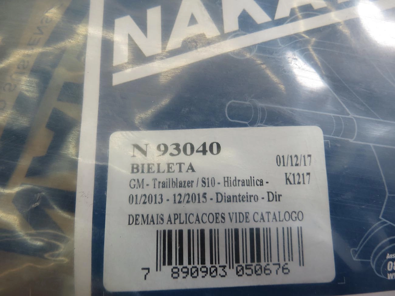 BIELETA DIANTEIRA DIREITA GM NOVA S-10/S-10/TRAILBLAZER 13/21